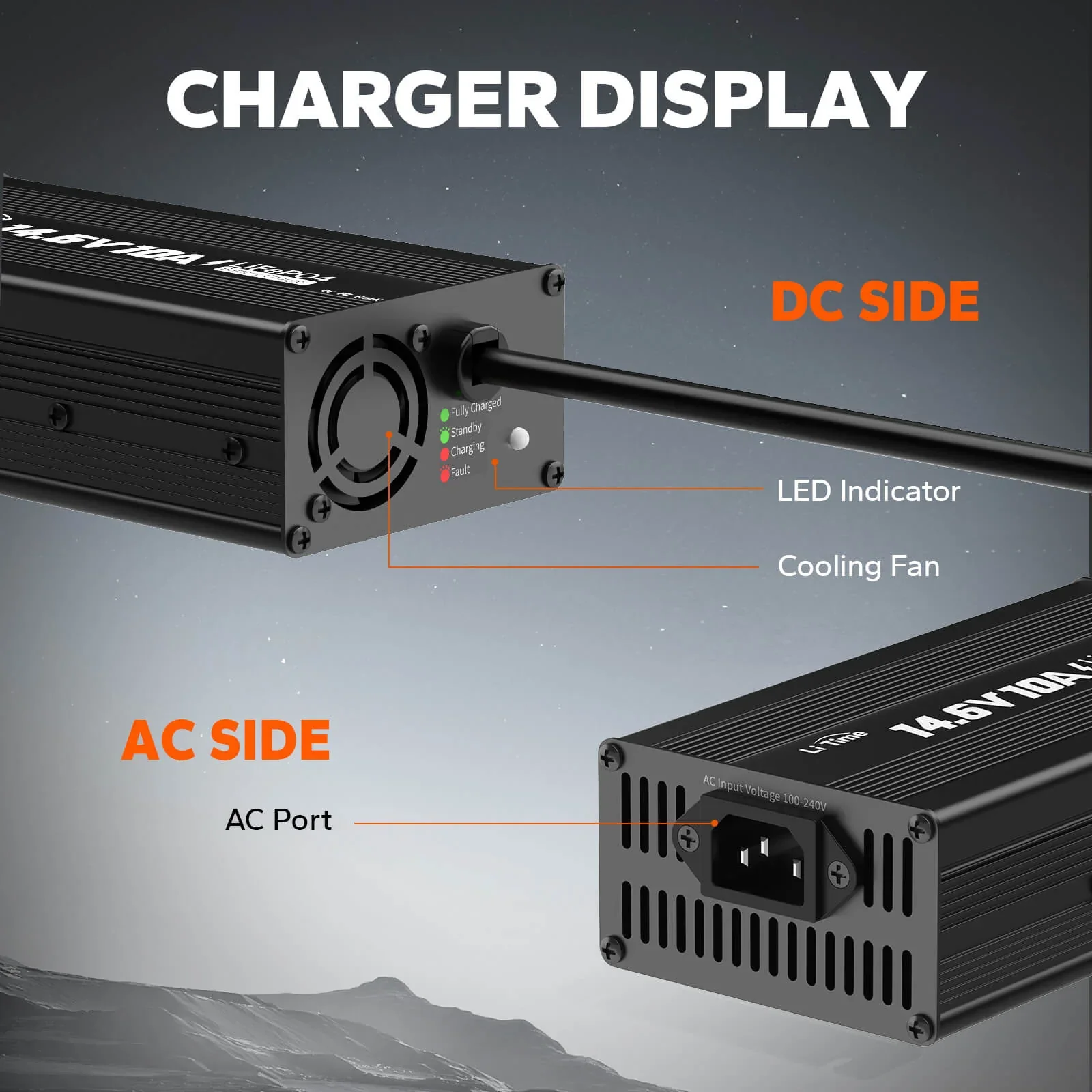 LiTime 12V(14.6V) 10A Lithium Battery Charger - Image 7